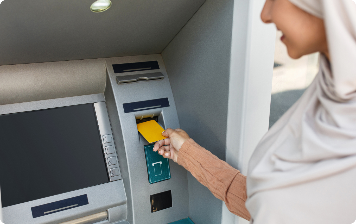 Professional woman at a desk, reviewing documents
